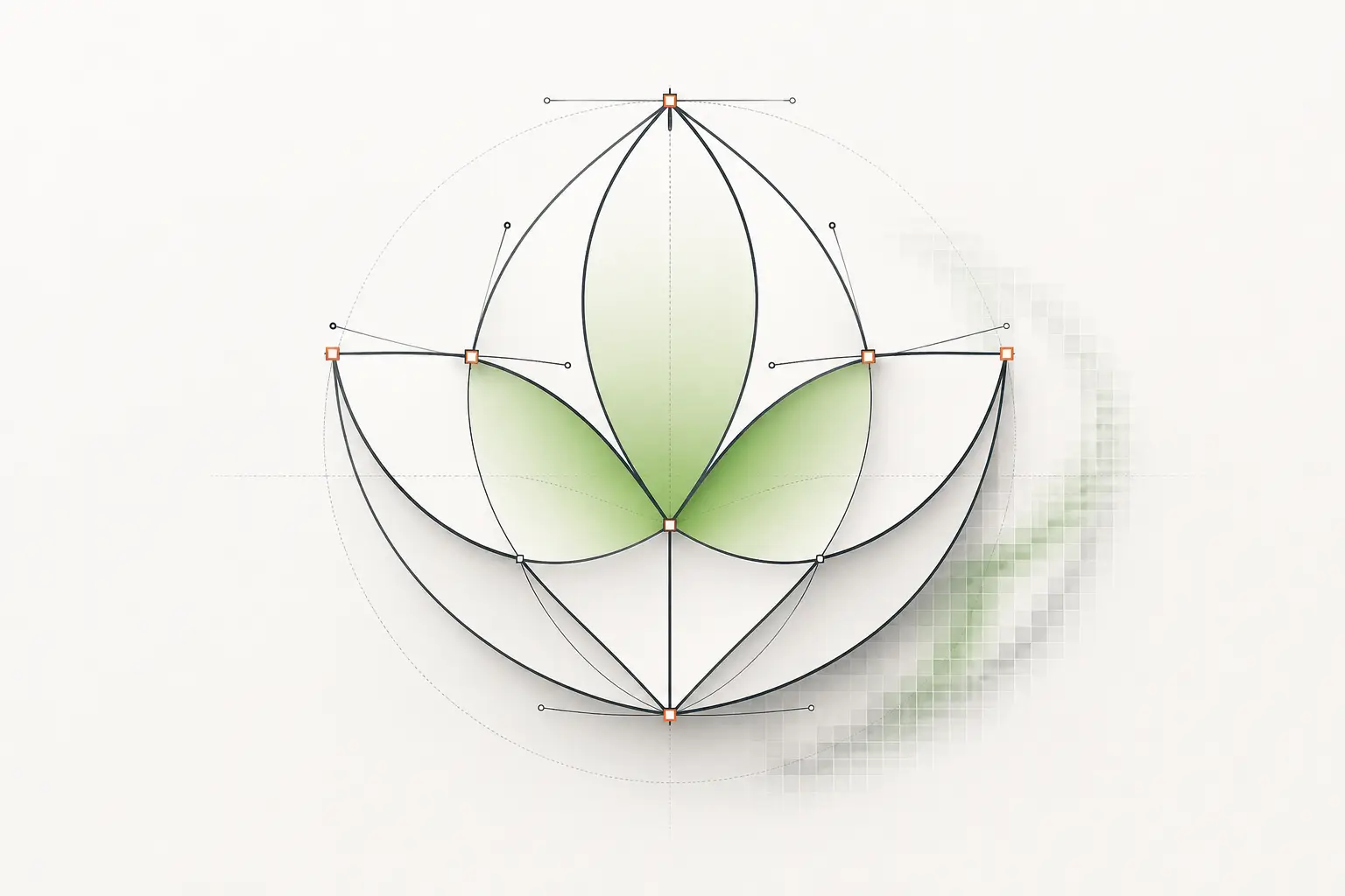 Vector graphics paths and shapes illustration Vector graphics paths and shapes illustration
