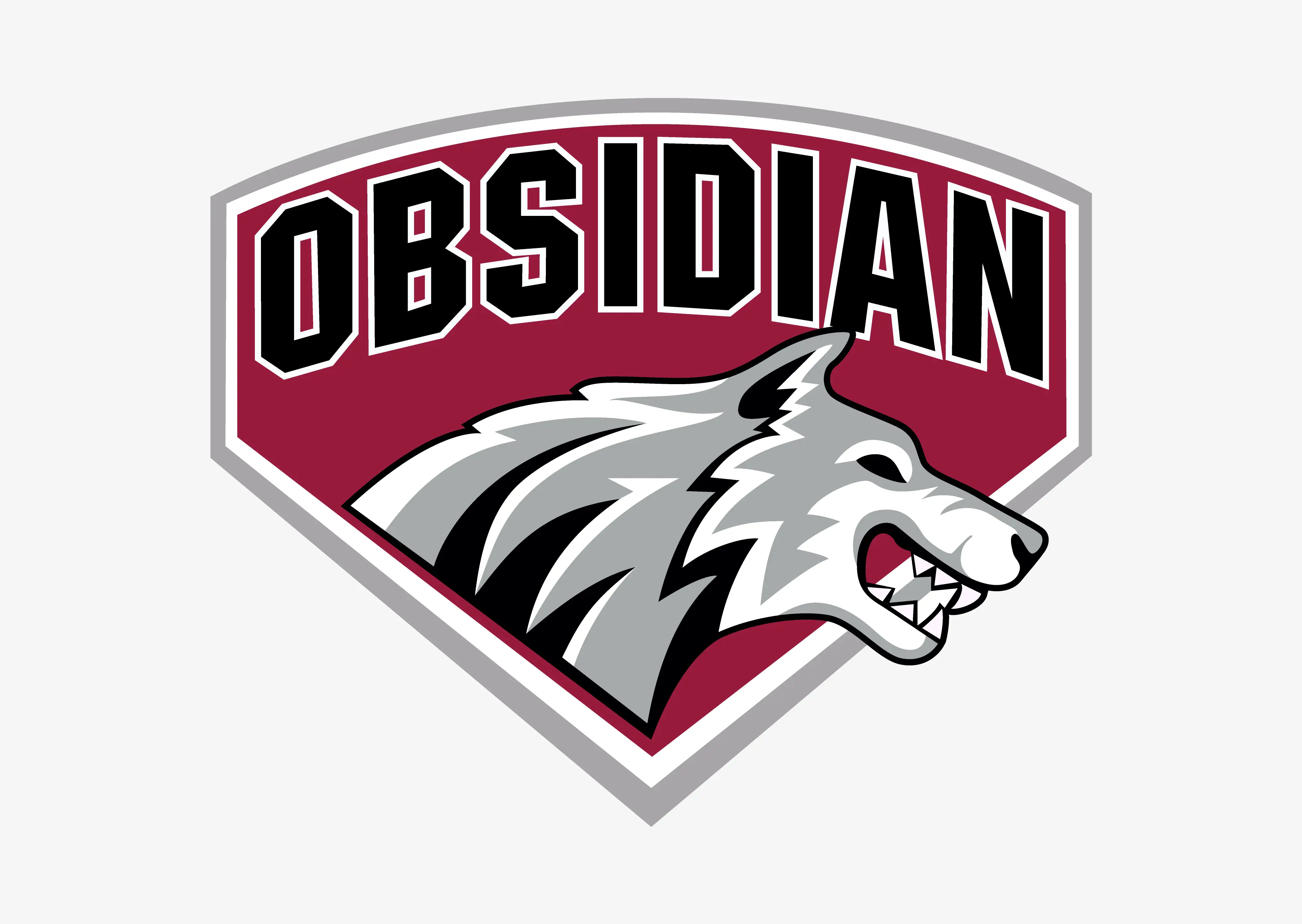 Obsidian mascot logo — vector deliverable Obsidian mascot logo — vector deliverable