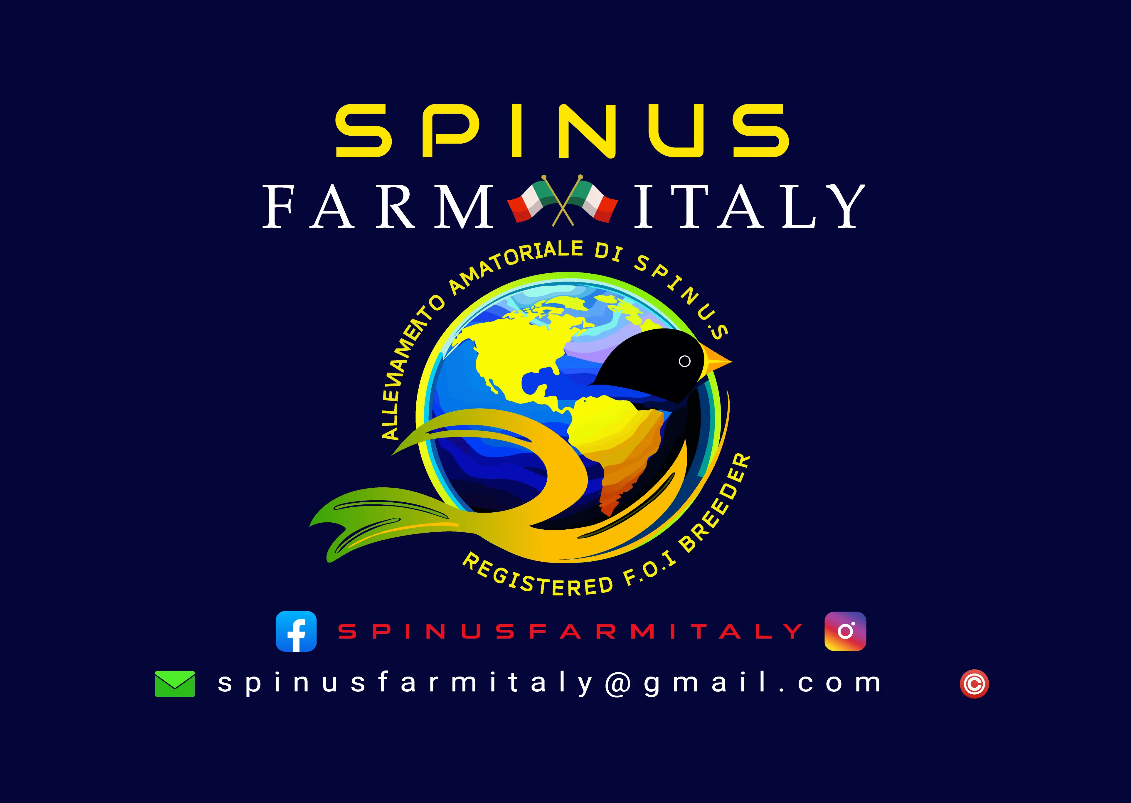 Spinus Farm Italy mark — vector deliverable Spinus Farm Italy mark — vector deliverable