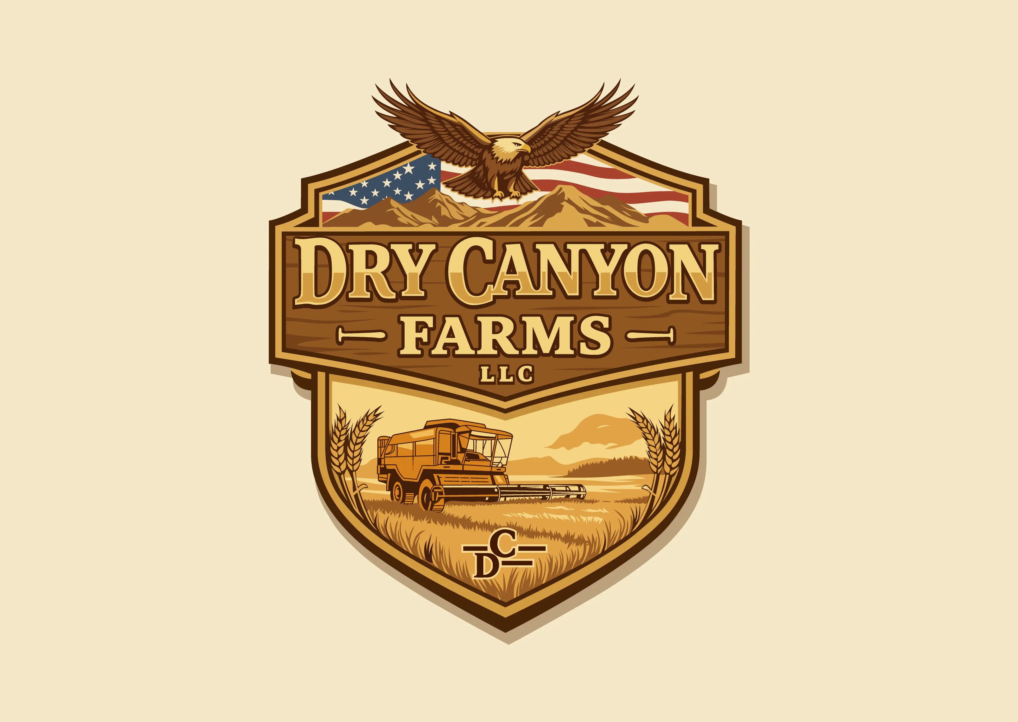 Dry Canyon Farms badge — vector deliverable Dry Canyon Farms badge — vector deliverable