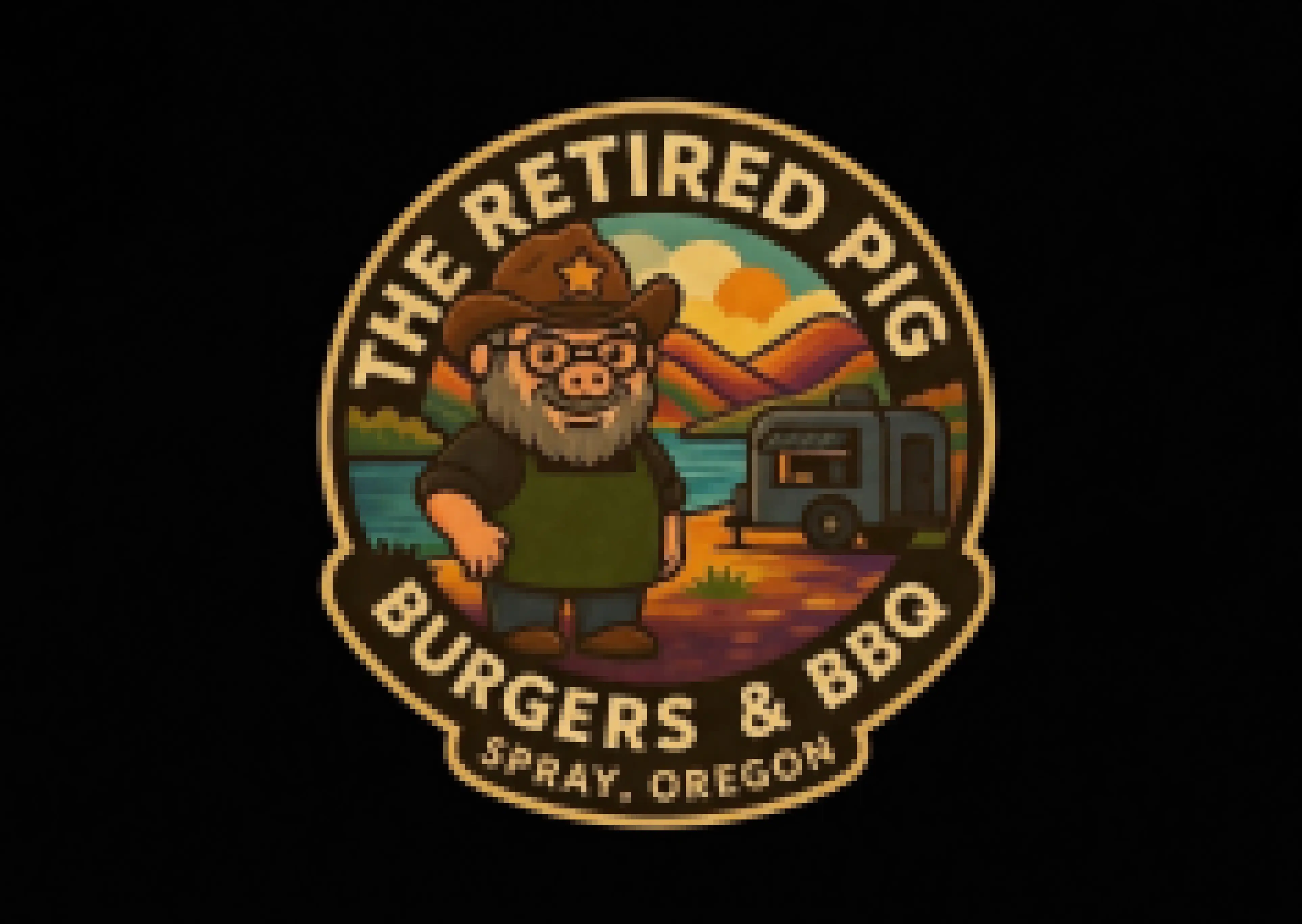 The Retired Pig apparel logo — source artwork The Retired Pig apparel logo — source artwork